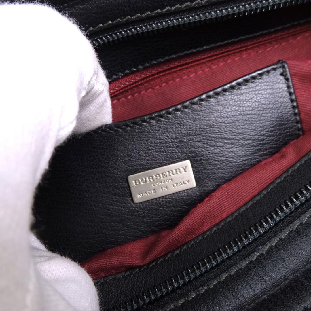 本物 未使用 ■バーバリー■ノバチェック ブラック トートバッグ ハンドバッグ