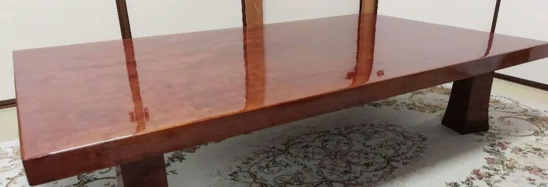 ブビンガ　一枚板　 約151cm x 89cm　座卓の天板のみ
