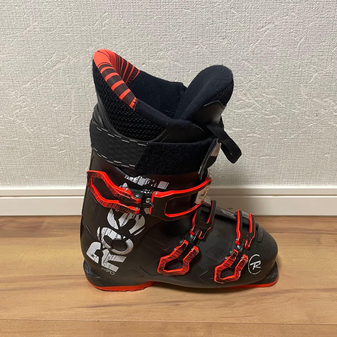 FISCHER150cm ROSSIGNOL24.5cmストック付きスキーセット