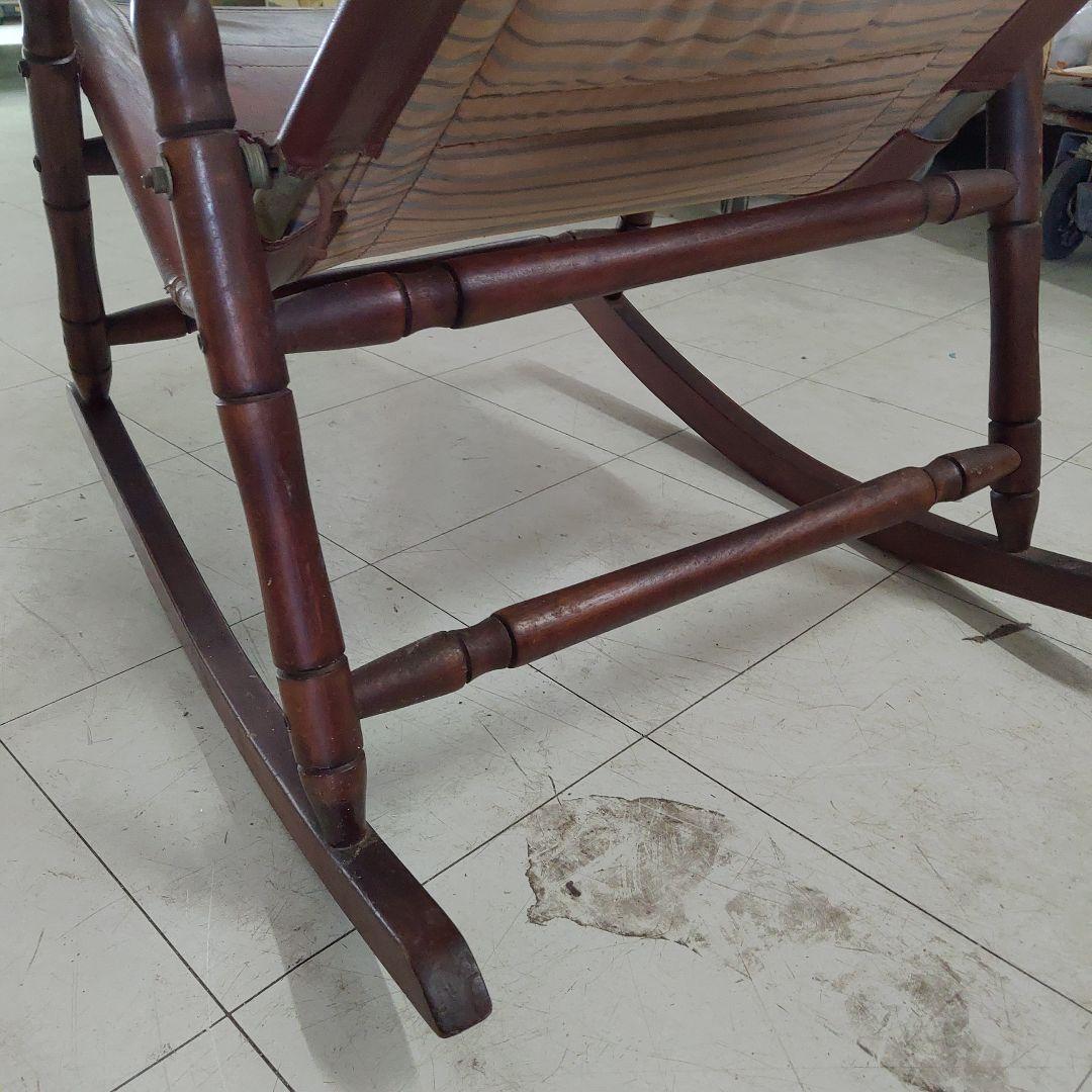 vintage ロッキングチェアー leather シート