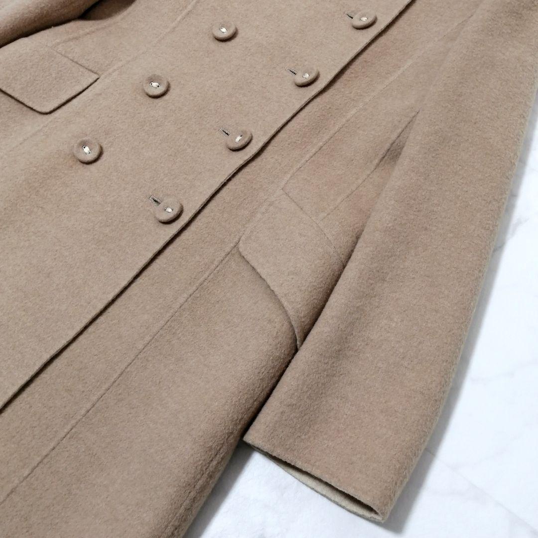 極美品✨ フォクシー　ロングコート　ダブルフェイス　ベビーキャメル　バイカラー
