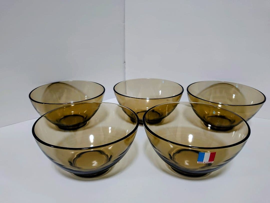 【希少】Luminarc リュミナルク ガラスボウル 5客セット フランス製
