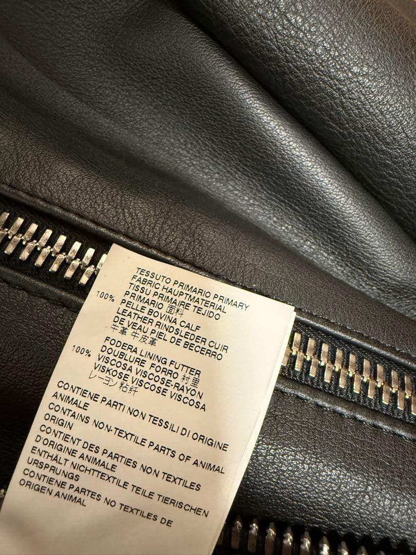 マルジェラ シングルライダース カーフレザー 44 イタリア製