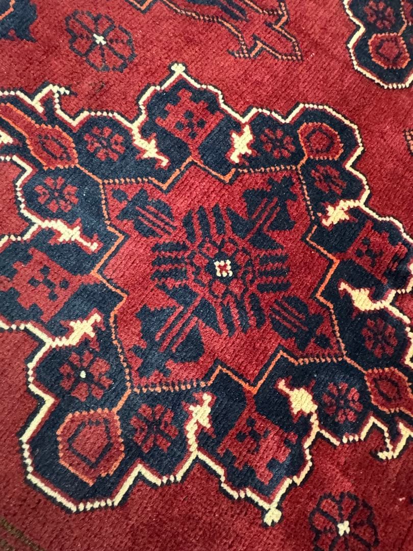 高品質 エルサリ 手織り Khal Mohammadi ラグ