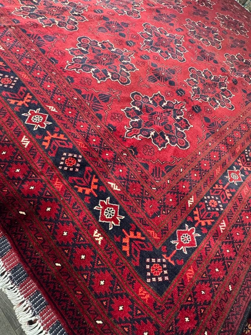 高品質 エルサリ 手織り Khal Mohammadi ラグ