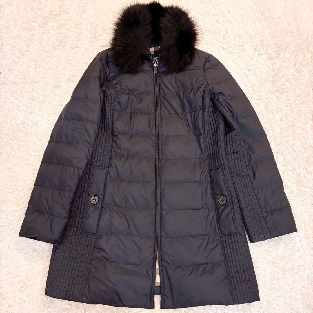 バーバリーロンドン トレンチコート ダウンライナー 4way フォックスファー