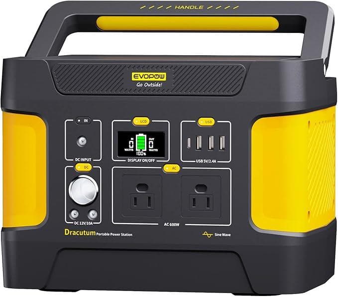 新品 Evopow ポータブル電源 リン酸鉄 大容量 515Wh 収納バッグ付