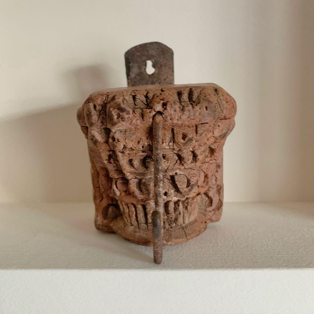 希少 フランス アンティーク ＊ 彫刻 ウォールシェルフ 壁掛け フック 骨董