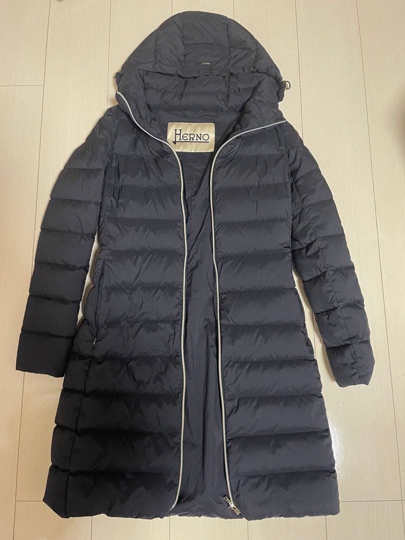 Herno ブラック ダウンジャケット サイズ38