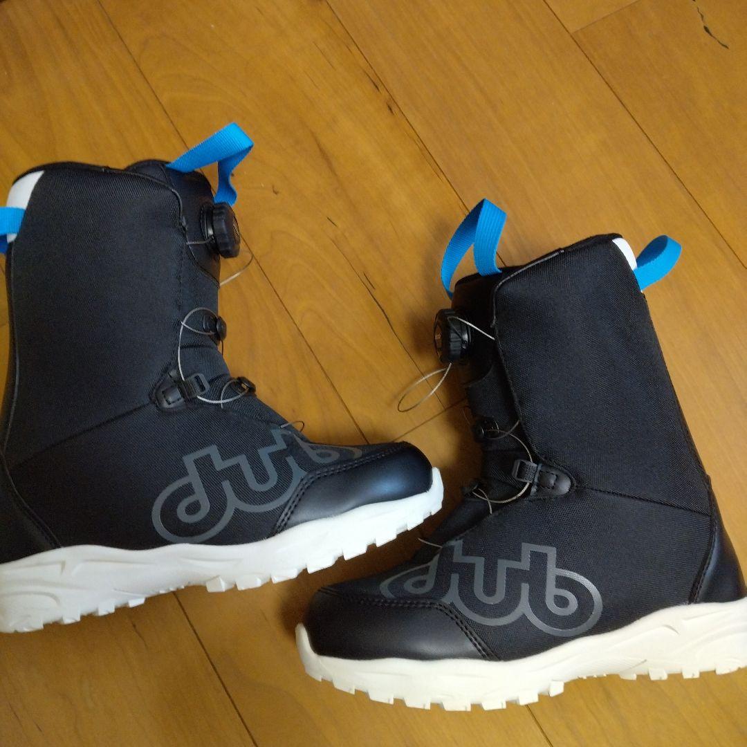 新品　DUB子ども用24cmスノーボードブーツ ブラック/ブルー