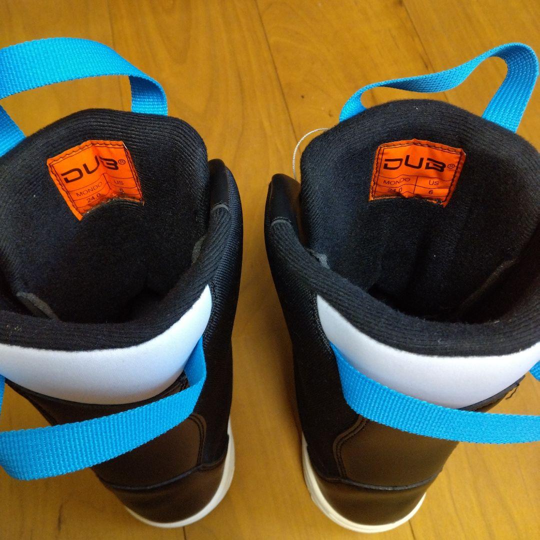 新品　DUB子ども用24cmスノーボードブーツ ブラック/ブルー