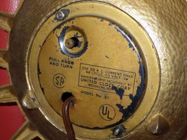 60’S★サンバースト★ウォールクロック★壁掛け時計★ミッドセンチュリー★USA