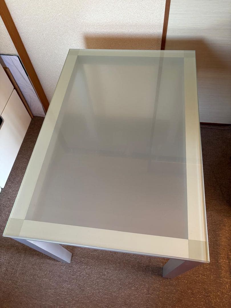 【廃盤・レア】MUJI 無印良品　ガラストップ　テーブル