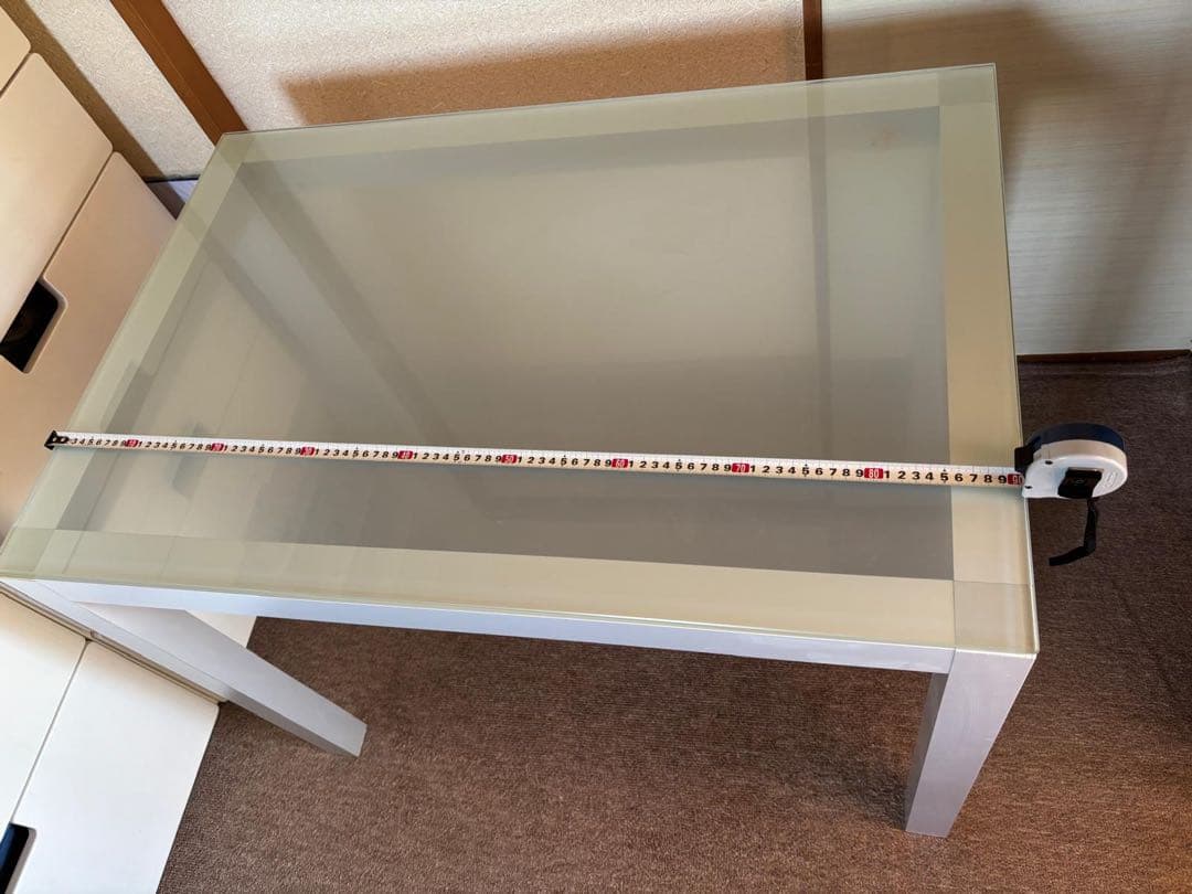 【廃盤・レア】MUJI 無印良品　ガラストップ　テーブル