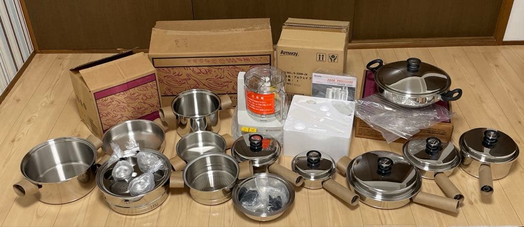 amway クイーンクック クイーンウォック フードプロセッサー すべて新品