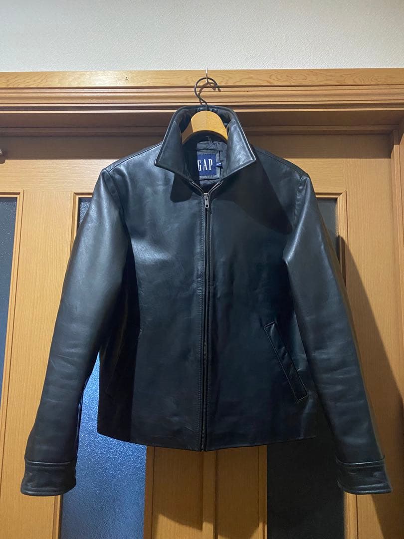 GAP ブラックレザージャケット XS