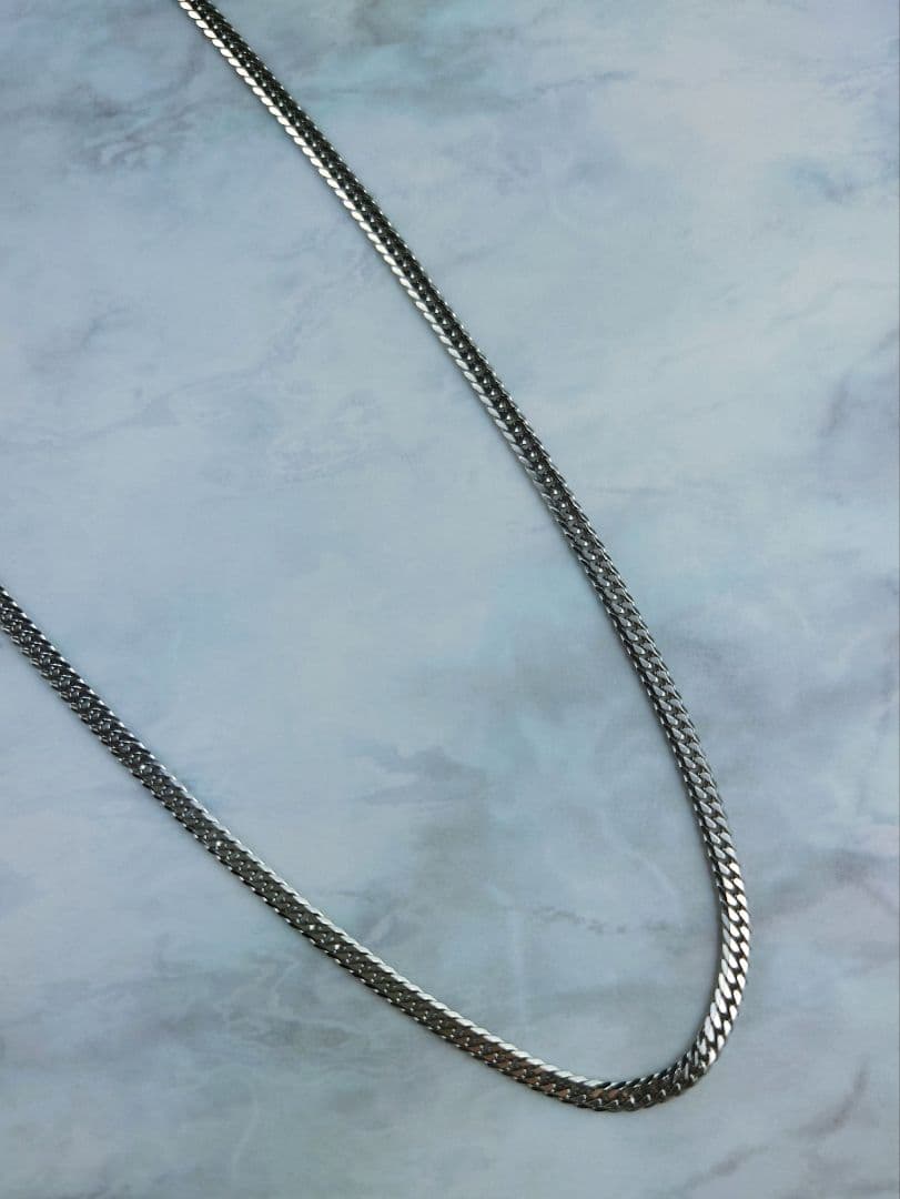 Pt喜平6面ダブルネックレス Ptチェーン プラチナネックレス