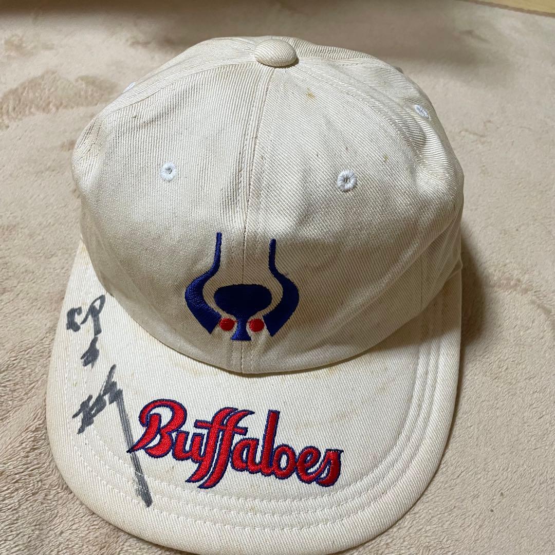 近鉄バファローズ 仰木 彬サイン入り　ベースボールキャップ