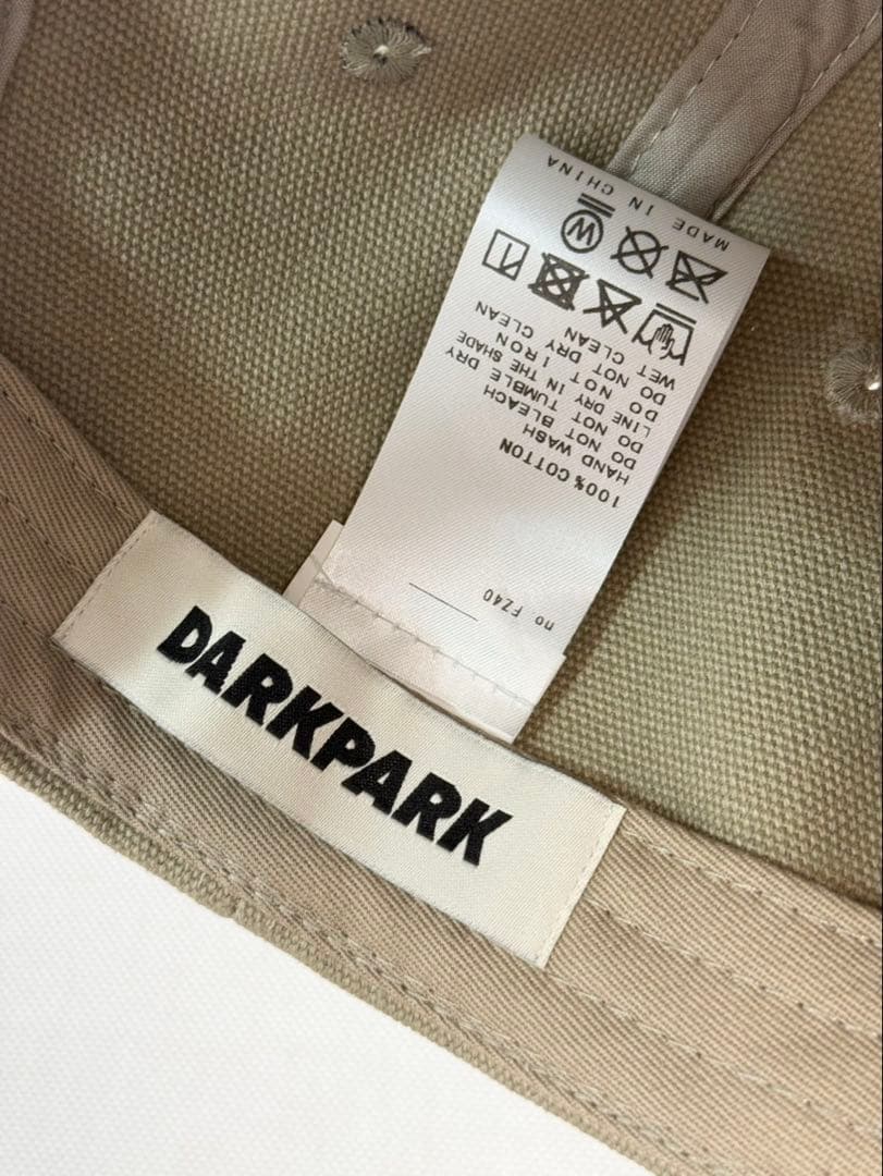 DARKPARK/ダークパークBASEBALL CAP ベージュ　キャップ
