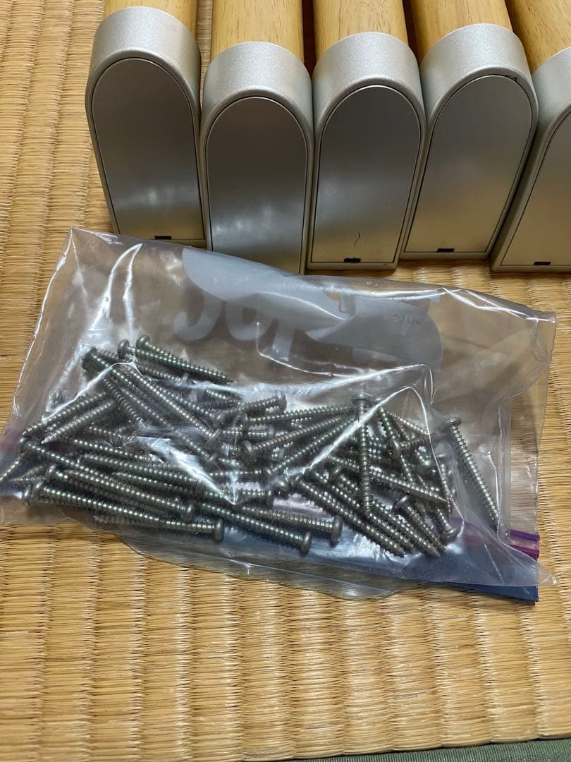 L型手すり 壁手摺り　セット　ビス付き　天然木製 美品