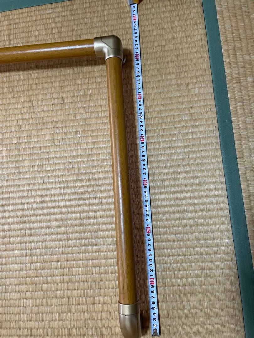 L型手すり 壁手摺り　セット　ビス付き　天然木製 美品