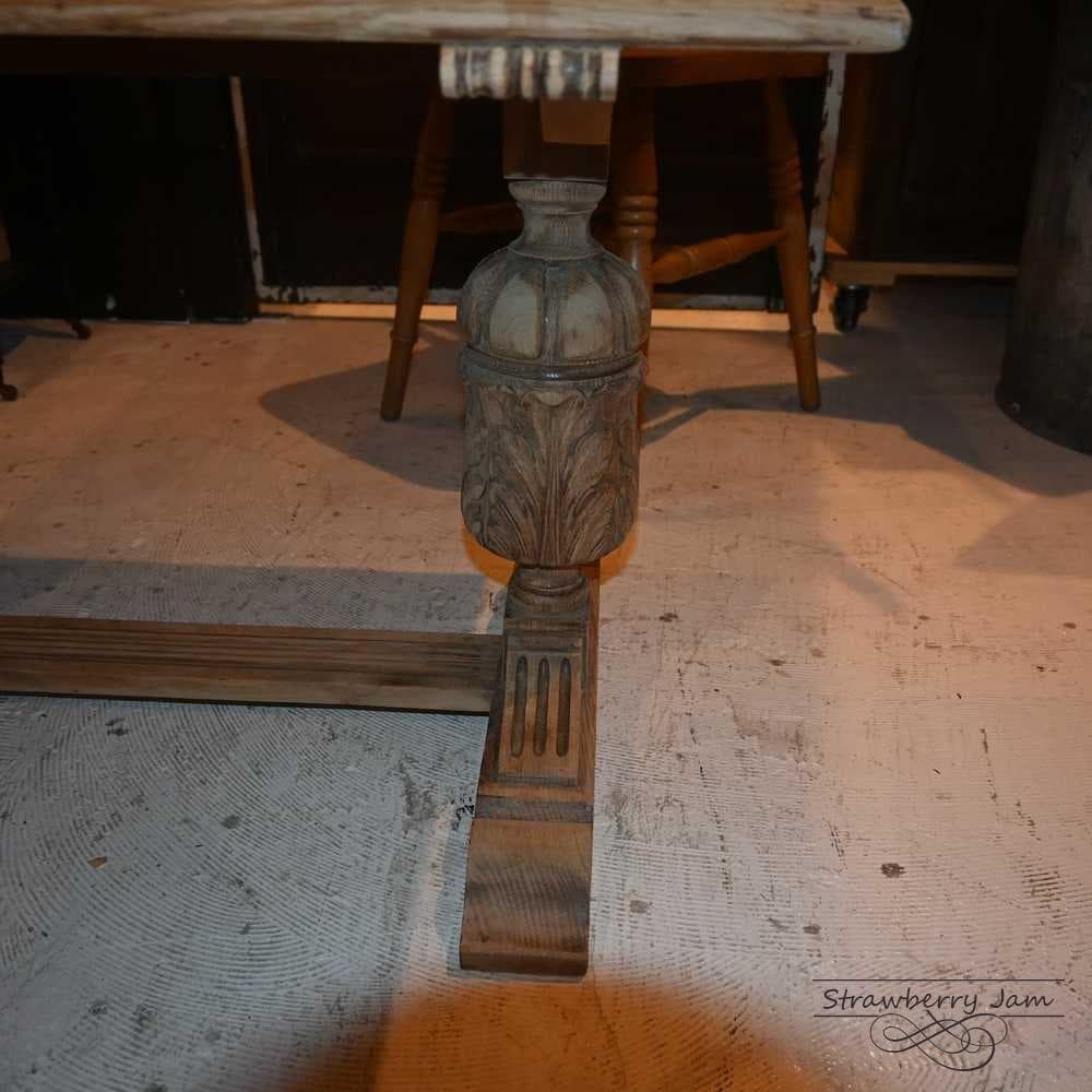 IFU-423 英国アンティーク 剥離 コーヒーテーブル テーブル 花台 小家具