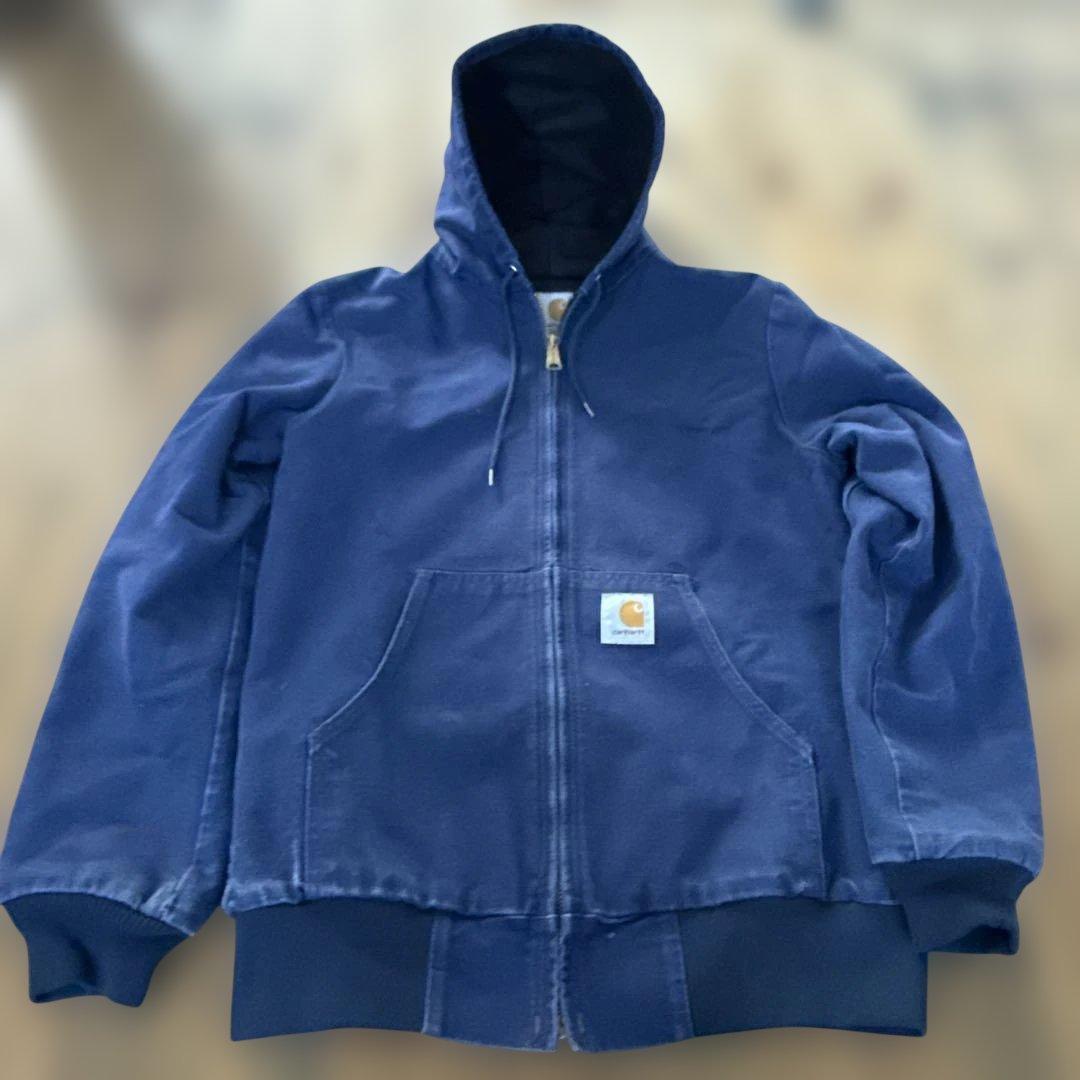 Carhartt アクティブジャケット　stussy元ネタの幻級ネイビー色