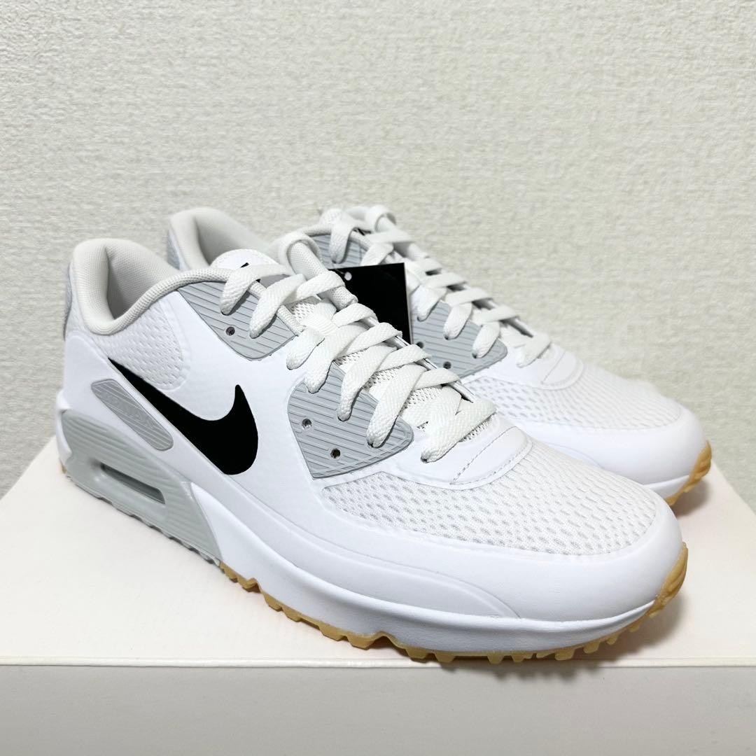 ナイキ ゴルフ 27cm エアマックス 90 シューズ スパイク 靴 白