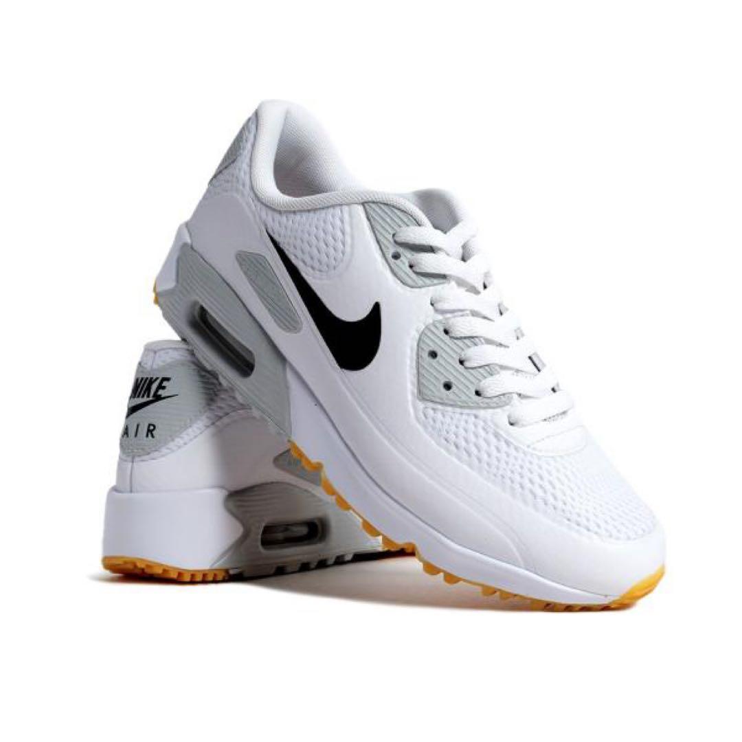 ナイキ ゴルフ 27cm エアマックス 90 シューズ スパイク 靴 白