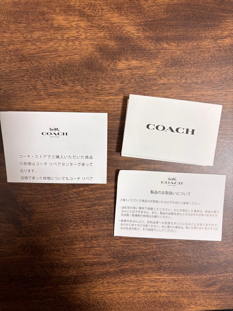 coach コーチ　折りたたみ財布　黒　新品　未使用