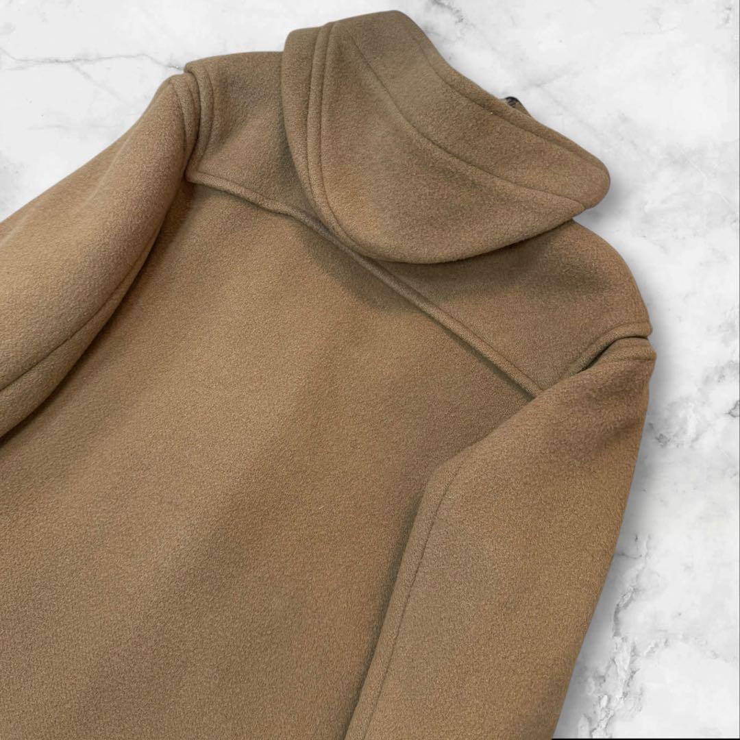 【大きめ3〜4L】バーバリー ダッフルコート　ノバチェック　キャメル　ウール