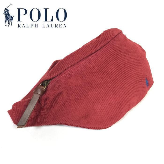 新品 タグ付き ポロラルフローレン コーデュロイ ウエストパック ウエストバッグ