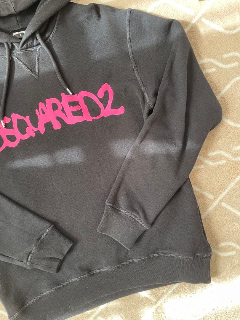 (新品) DSQUARED2 ディースクエアード ロゴパーカー　フーディ