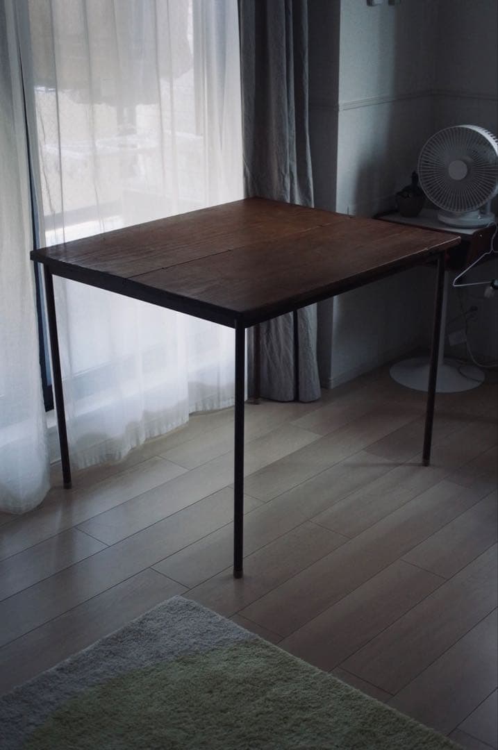 古道具 ダイニングテーブル 古才 鉄腳 リメイク 古家具