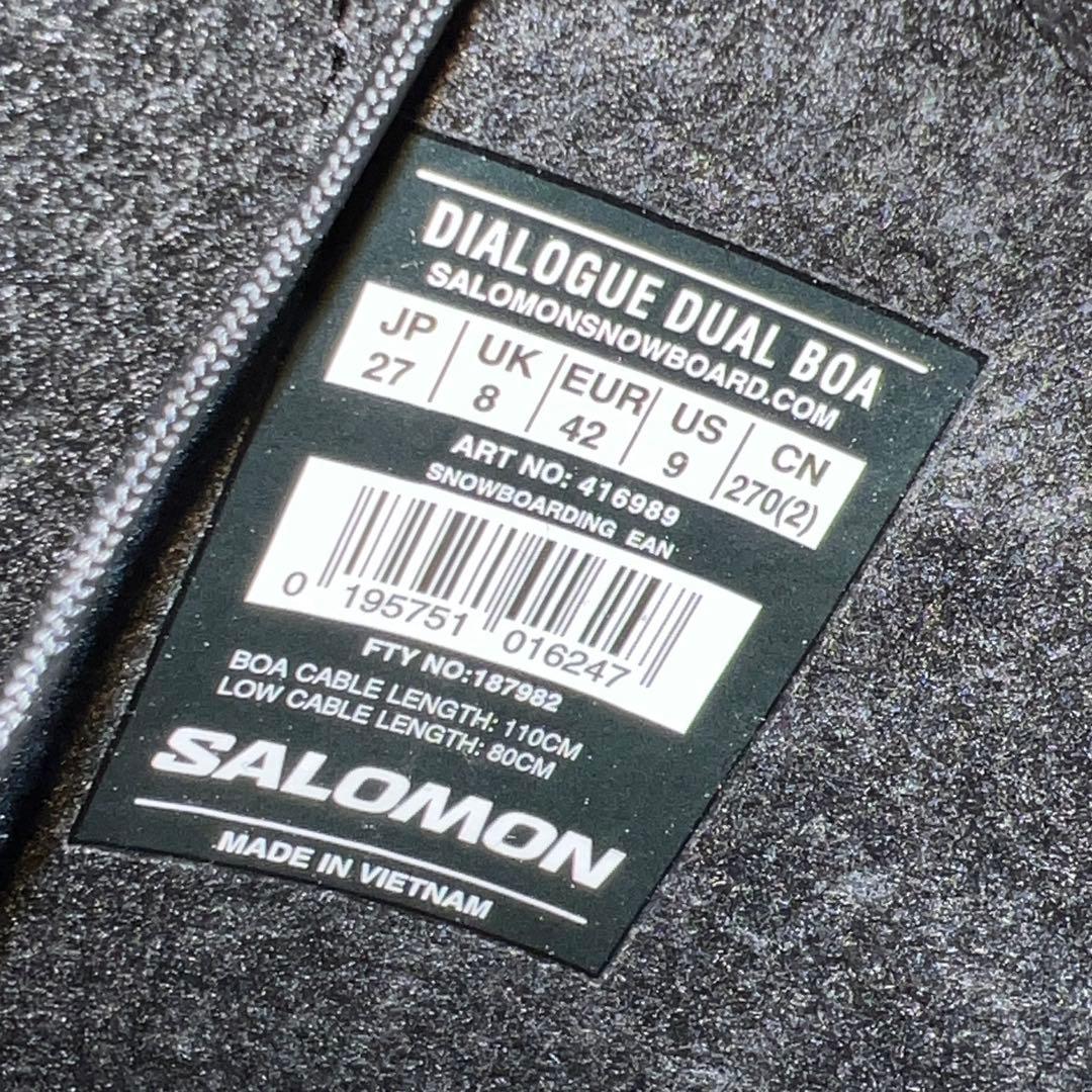 １回使用 27cm SALOMON DIALOGUE DUAL BOAブーツ