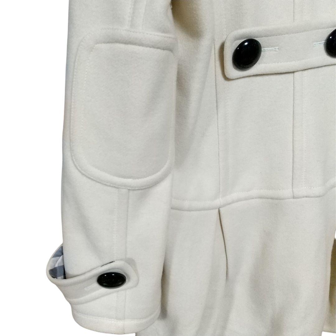 三陽商会　バーバリーブルーレーベル　アンゴラ混　Aライン　ダッフルコート　М