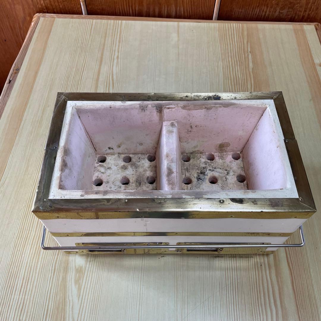 陶器長角型七輪　調理用コンロ