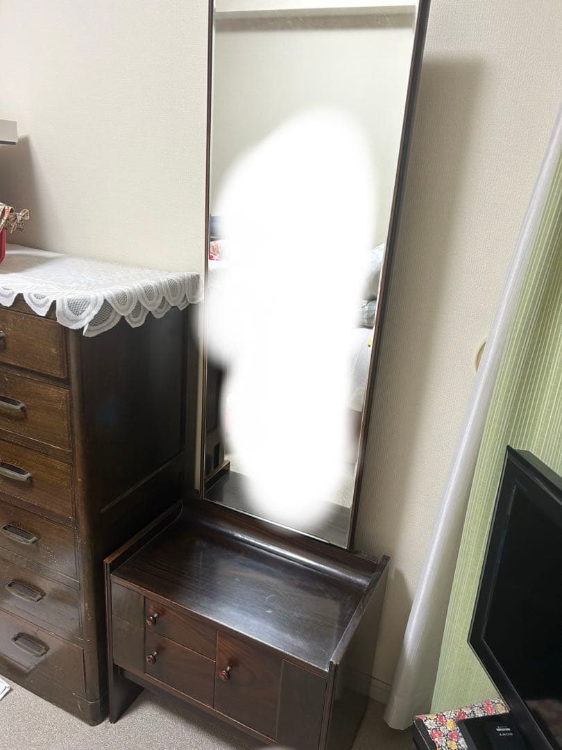 木製　鏡台　ドレッサー　昭和レトロ