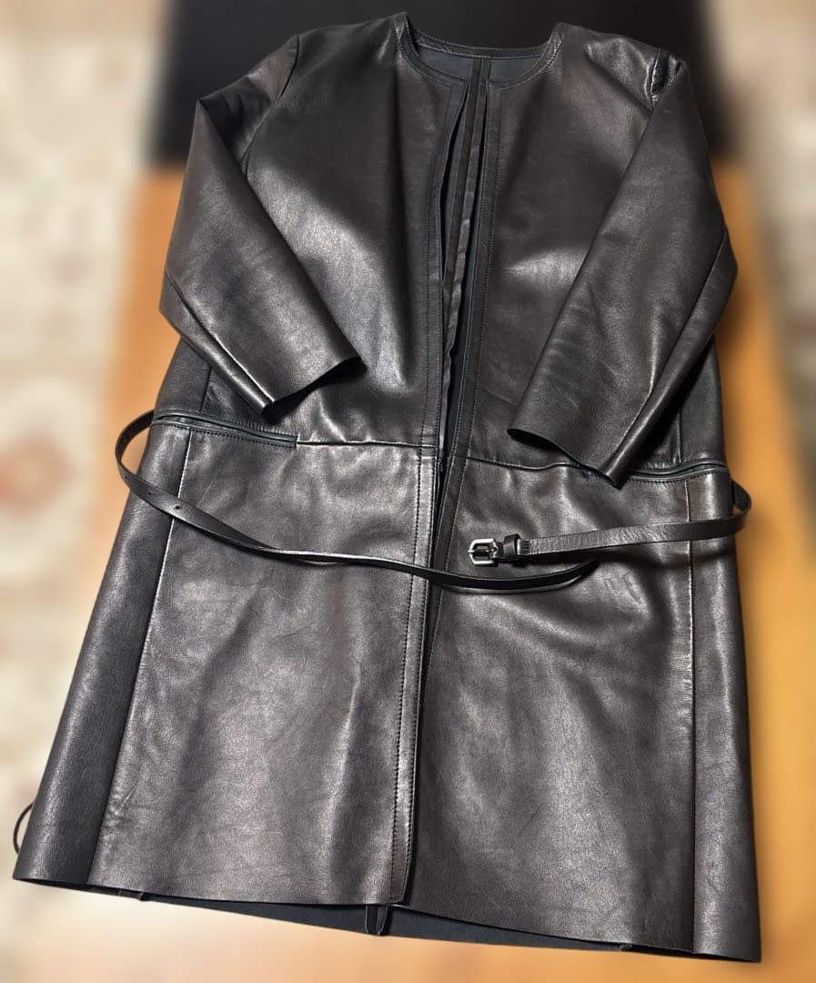 ラフォンタナマジョーレLe Verseaubleuレザージャケットsize３８