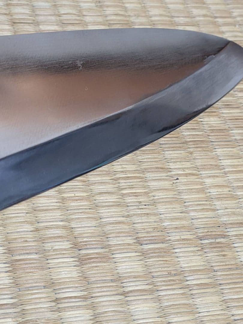 高級 本霞 出刃包丁 全長37cm 刃渡31cm 研ぎ直し済 刺身包丁