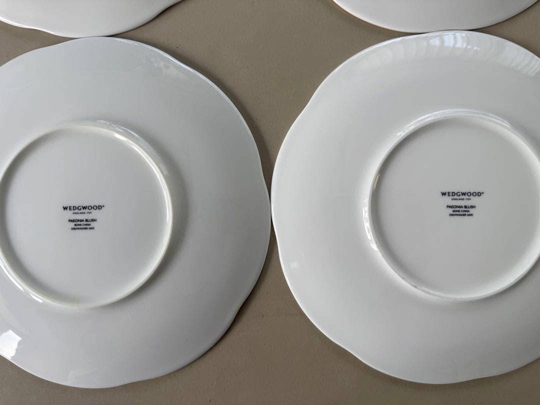【希少・美品】ウェッジウッド ペオニアブラッシュ ディナープレート27cm 4枚