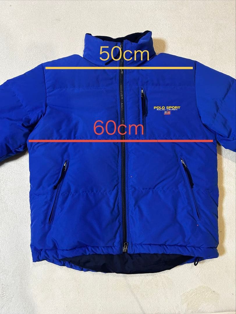 ⚠️値下げPOLO SPORT ヴィンテージダウン 青(S表記:日本向M〜L程度)
