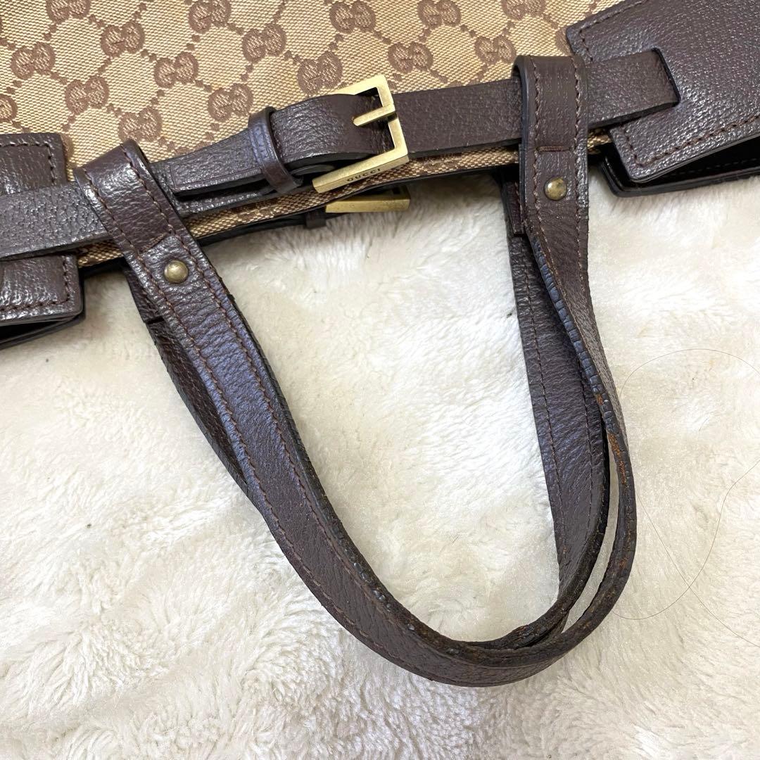 仕*ん様 GUCCI ✨良品✨ トートバッグ マザーズバッグ キャンバス レザー
