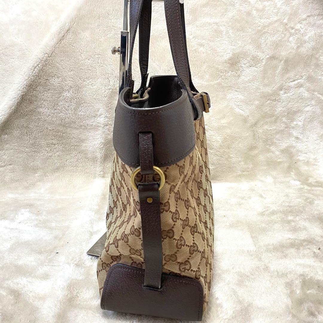 仕*ん様 GUCCI ✨良品✨ トートバッグ マザーズバッグ キャンバス レザー