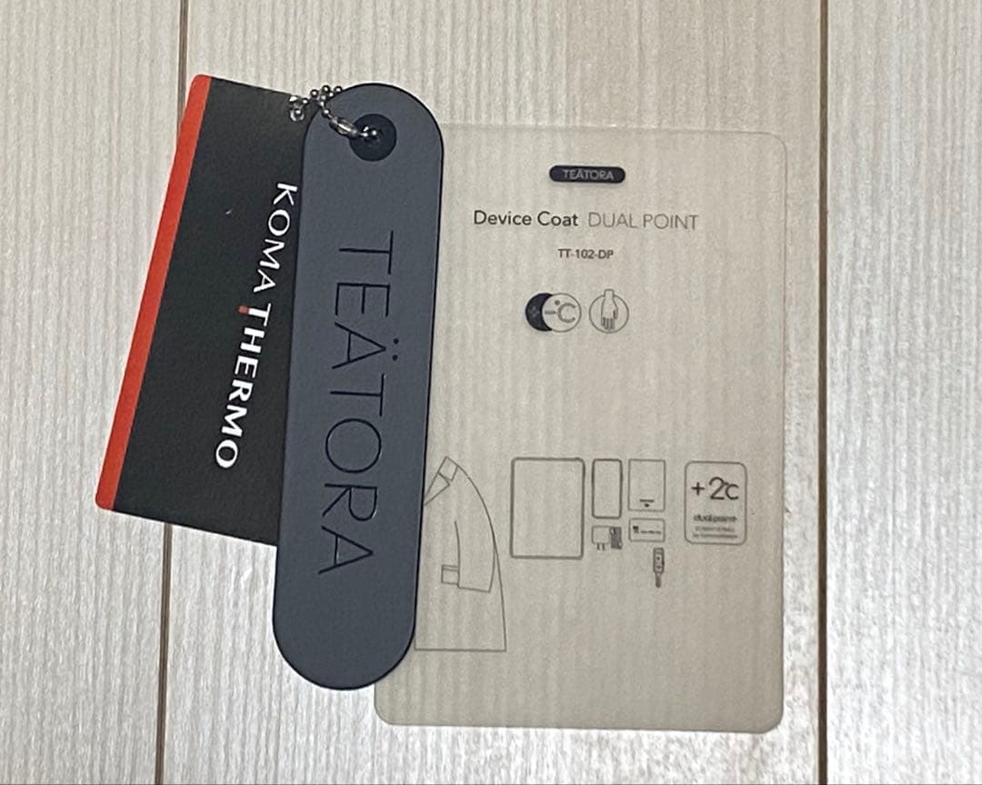 TEATORA DEVICE COAT DUAL POINT ブラック サイズ2