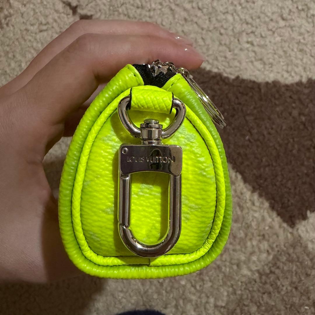 ネオンイエロー ミニバッグ型キーホルダー