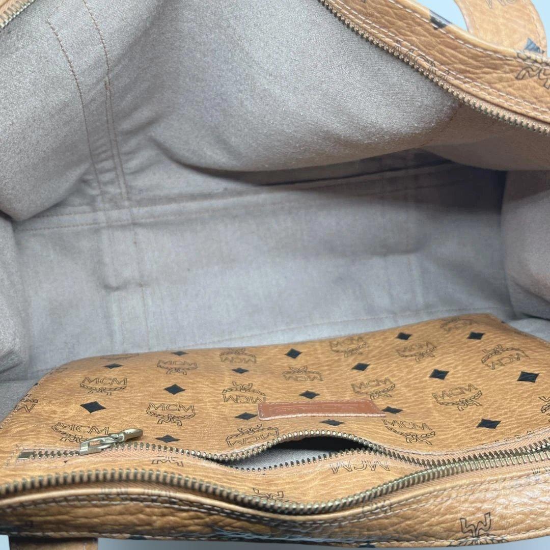 MCM エムシーエム　ヴィセトス柄トートバッグ　肩掛け　レザー