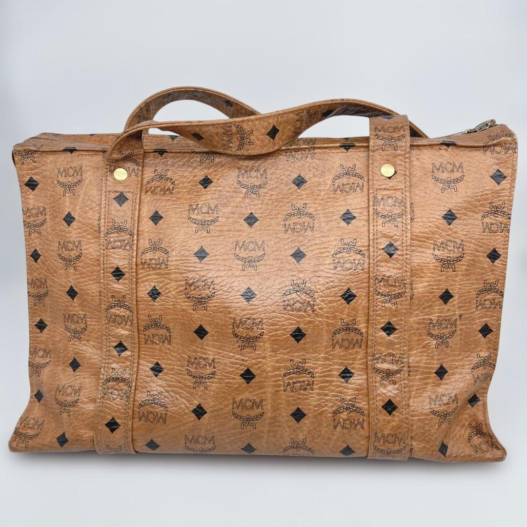 MCM エムシーエム　ヴィセトス柄トートバッグ　肩掛け　レザー