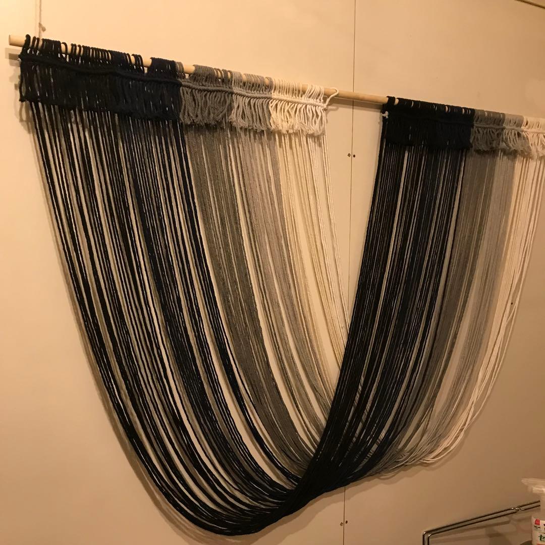 大型マクラメ？シンプル壁飾り。北欧インテリア