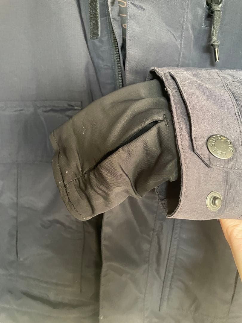 エアブラスター スノーボードウェア 紺 迷彩 上下 セット